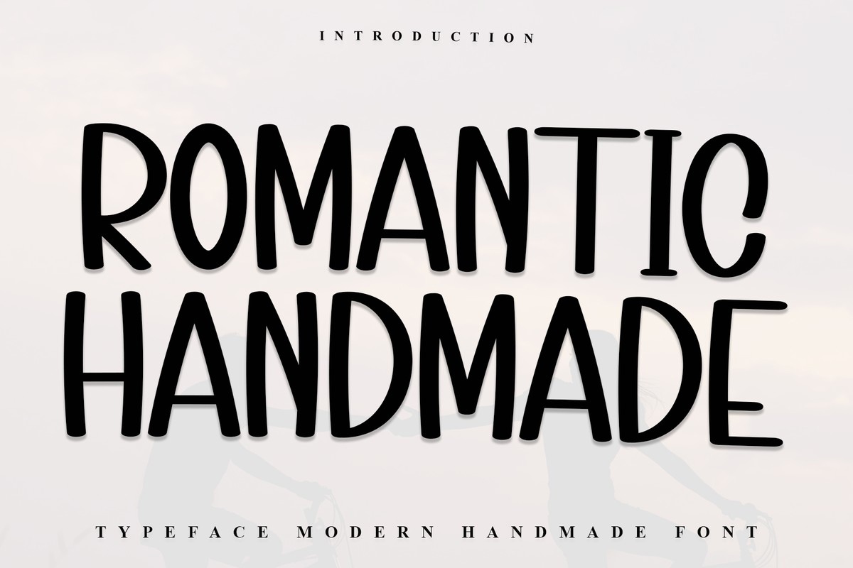 Пример шрифта Romantic Handmade
