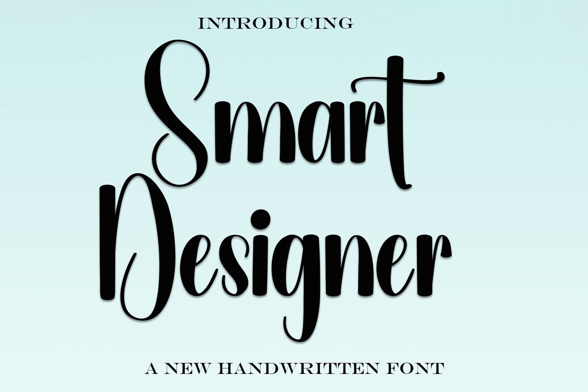 Пример шрифта Smart Designer