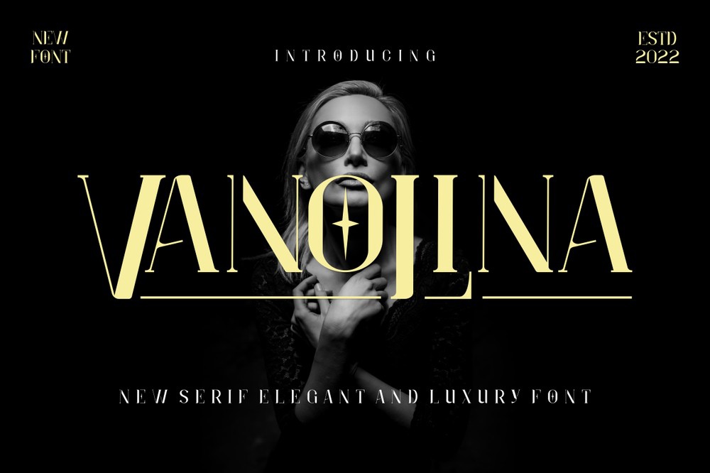 Пример шрифта Vanolina