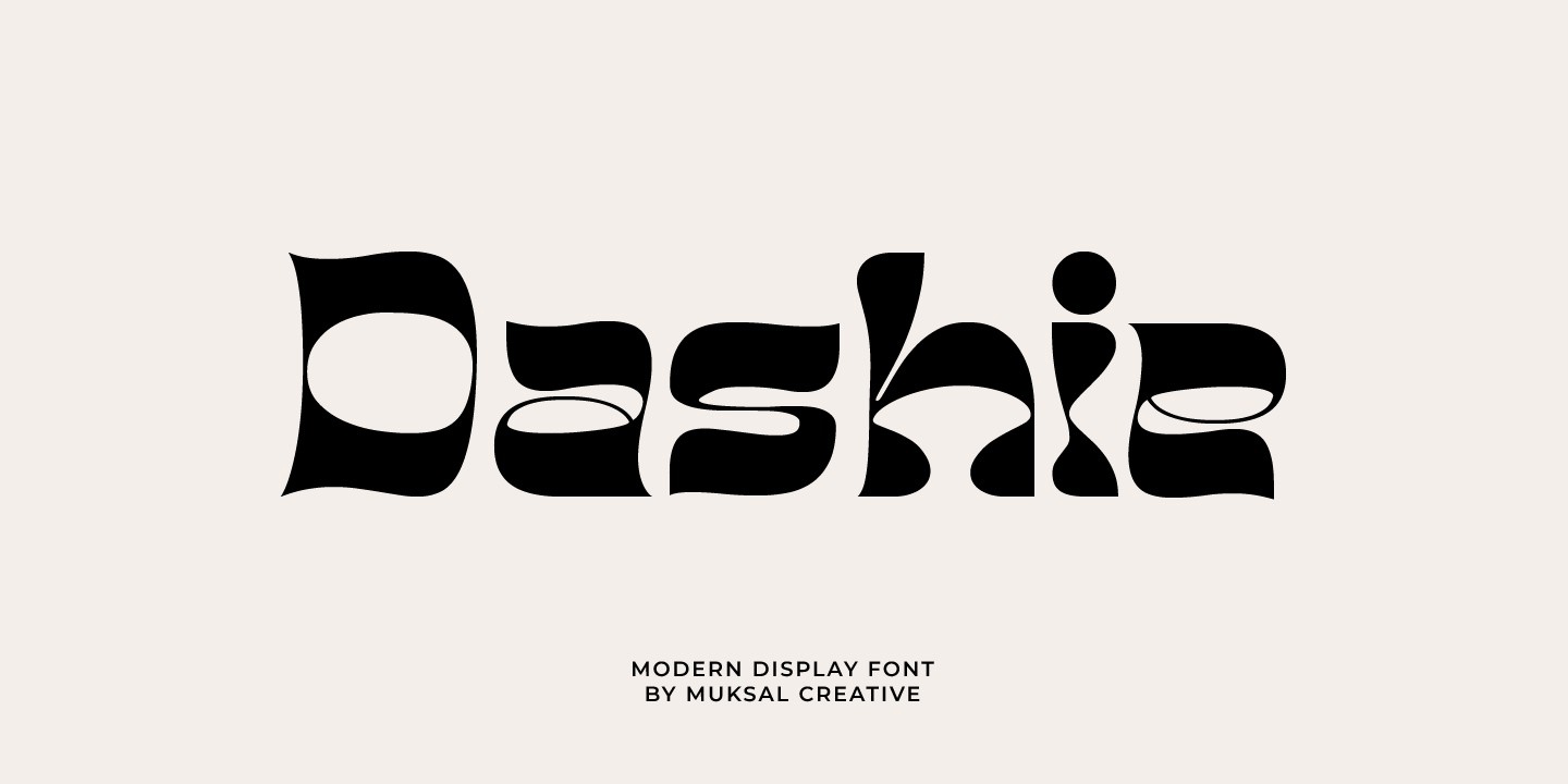 Пример шрифта Dashie