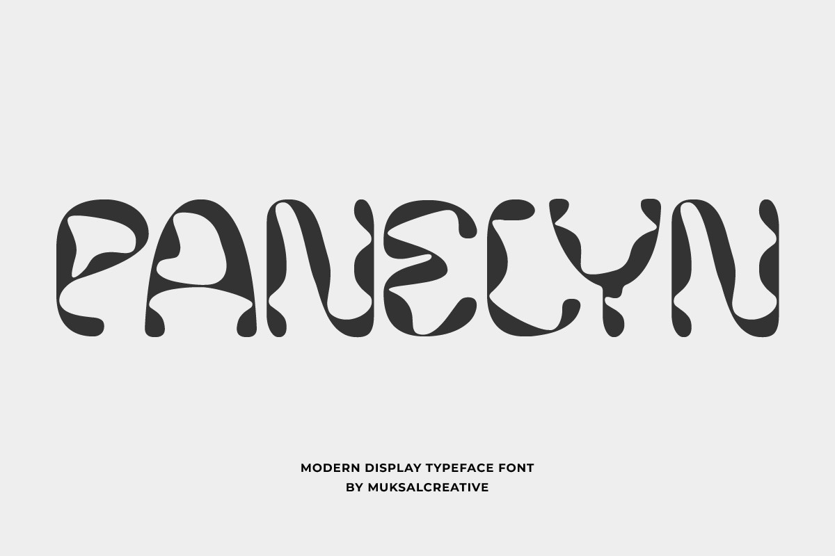 Пример шрифта Panelyn Regular