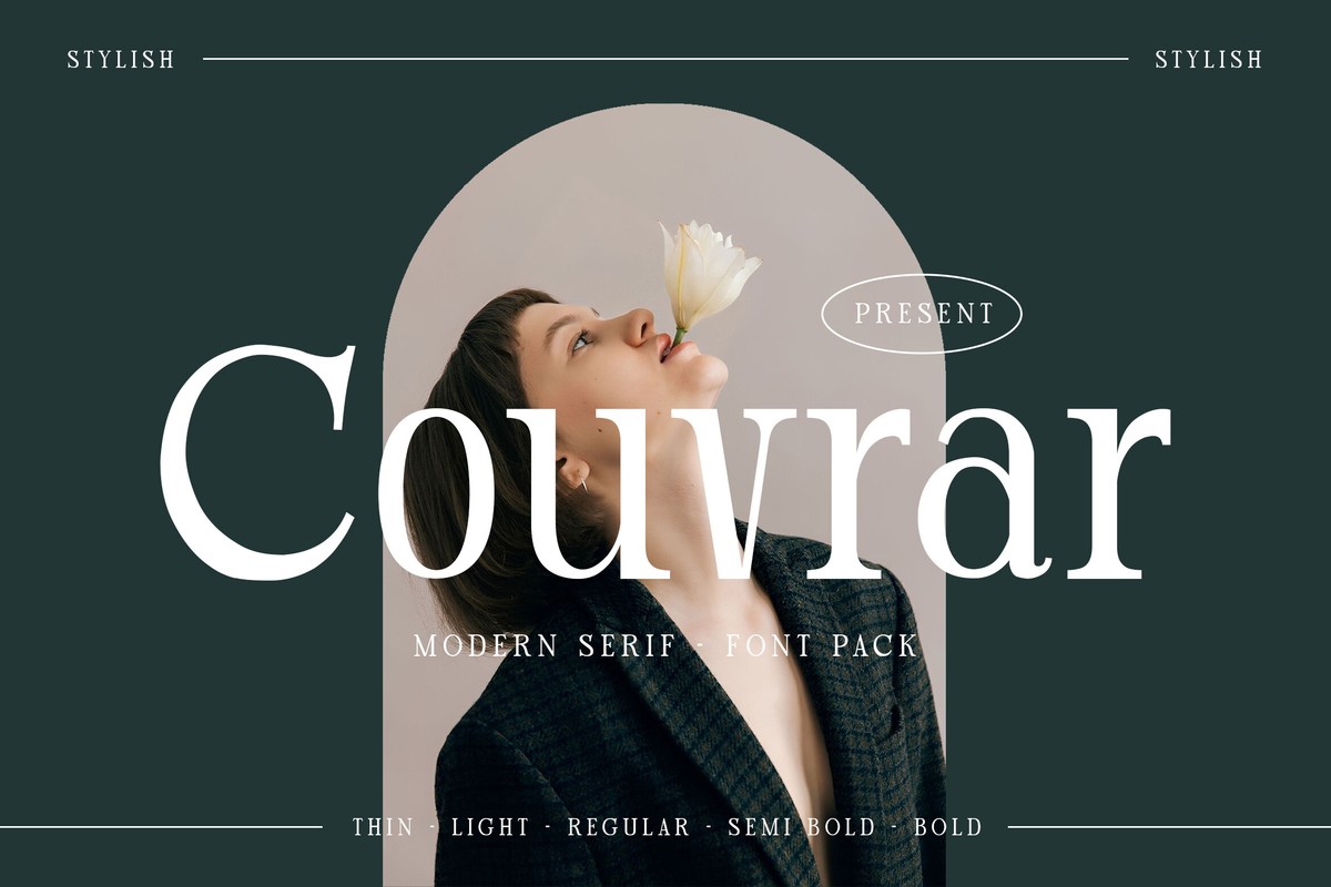 Пример шрифта Couvrar Bold