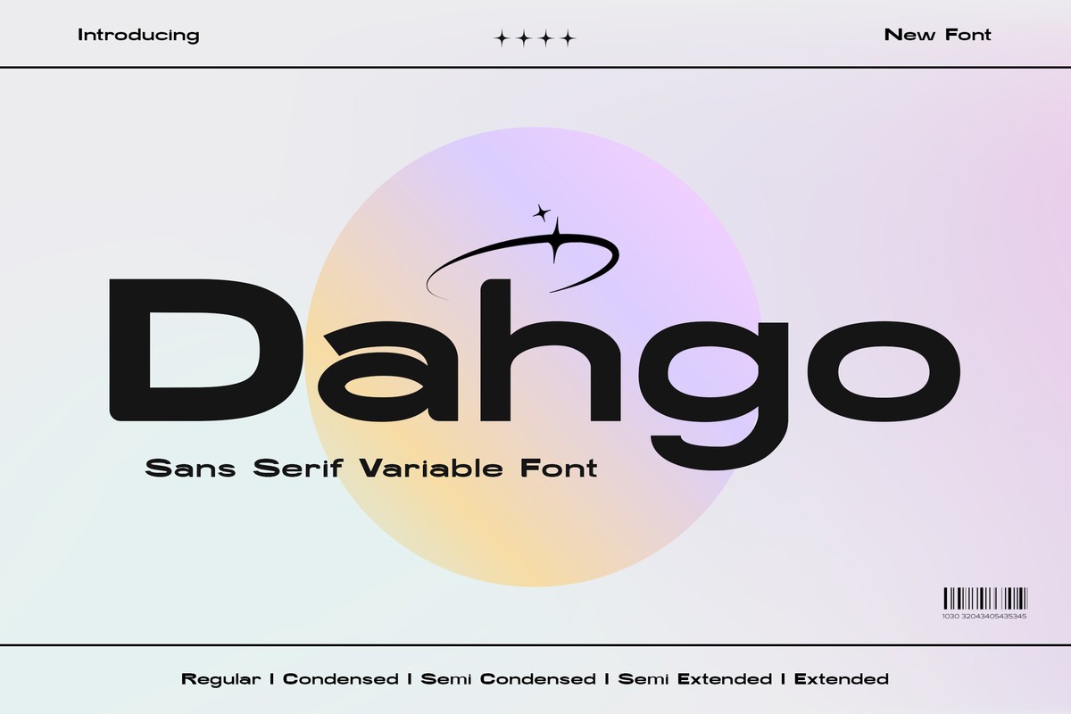 Пример шрифта Dahgo Semi Condensed