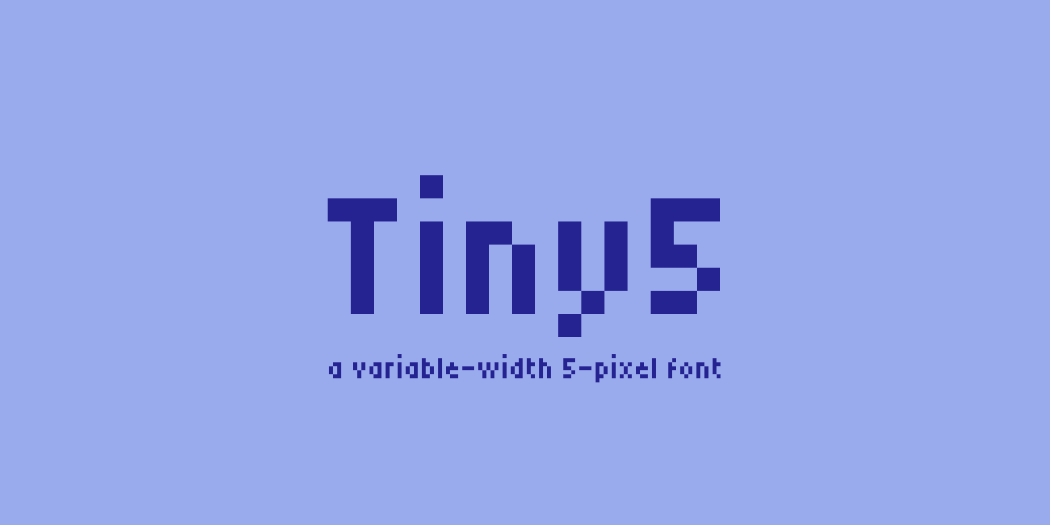 Пример шрифта Tiny5 Regular