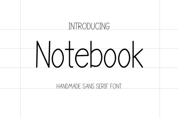Пример шрифта Notebook