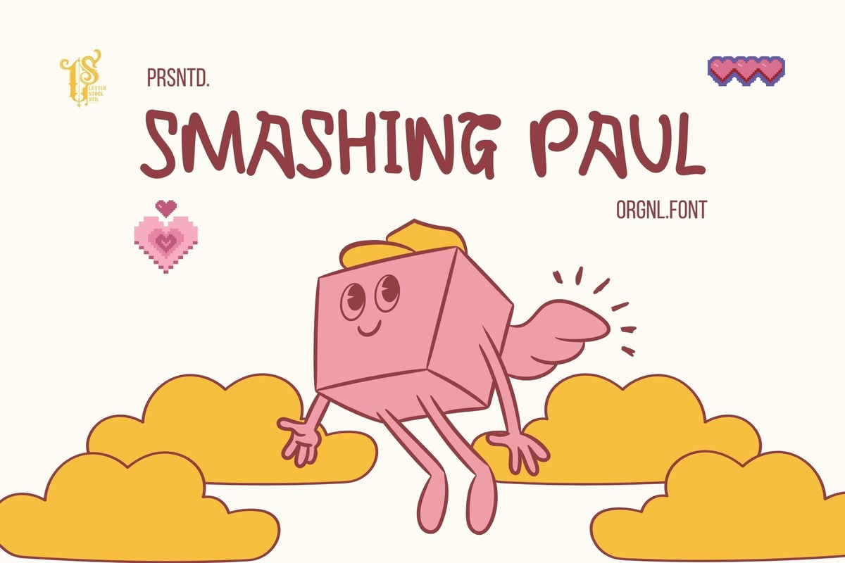 Пример шрифта Smashing Paul