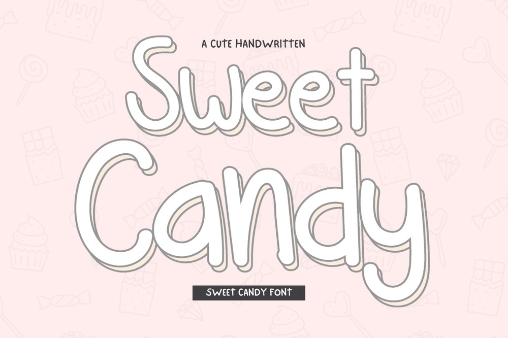 Пример шрифта Sweet Candy