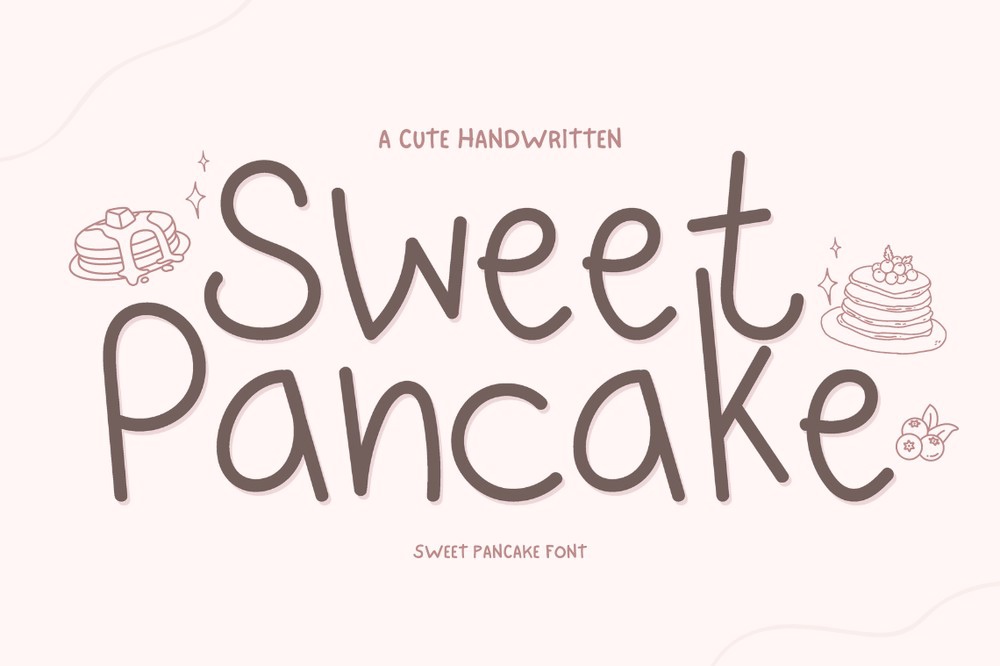 Пример шрифта Sweet Pancake Regular