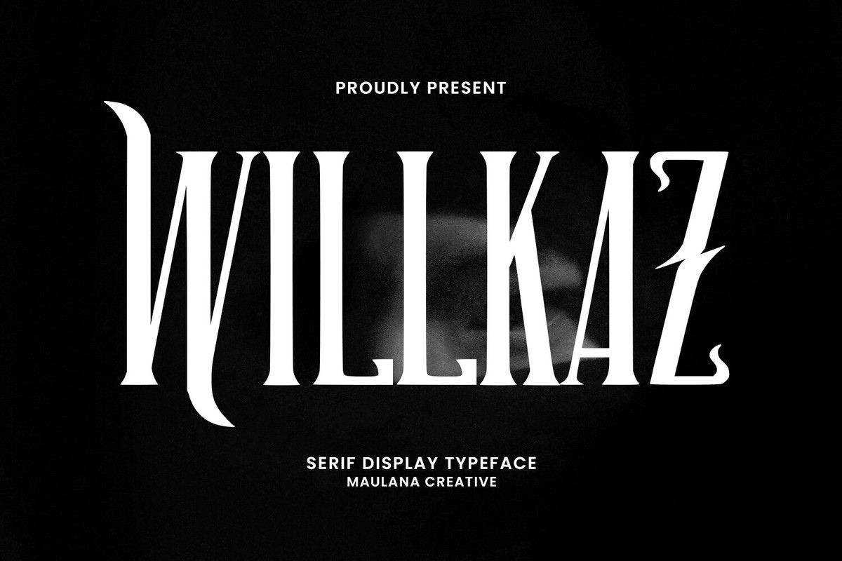 Пример шрифта Willkaz