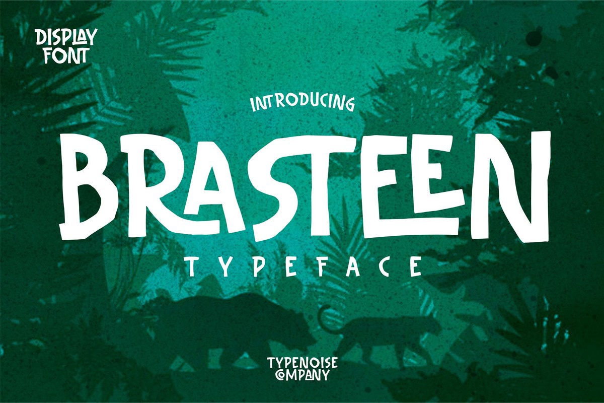 Пример шрифта Brasteen