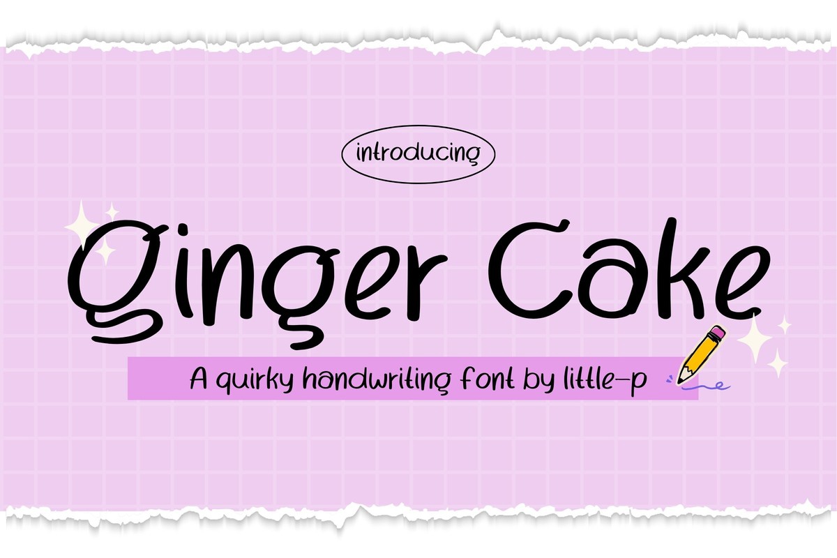 Пример шрифта Ginger Cake