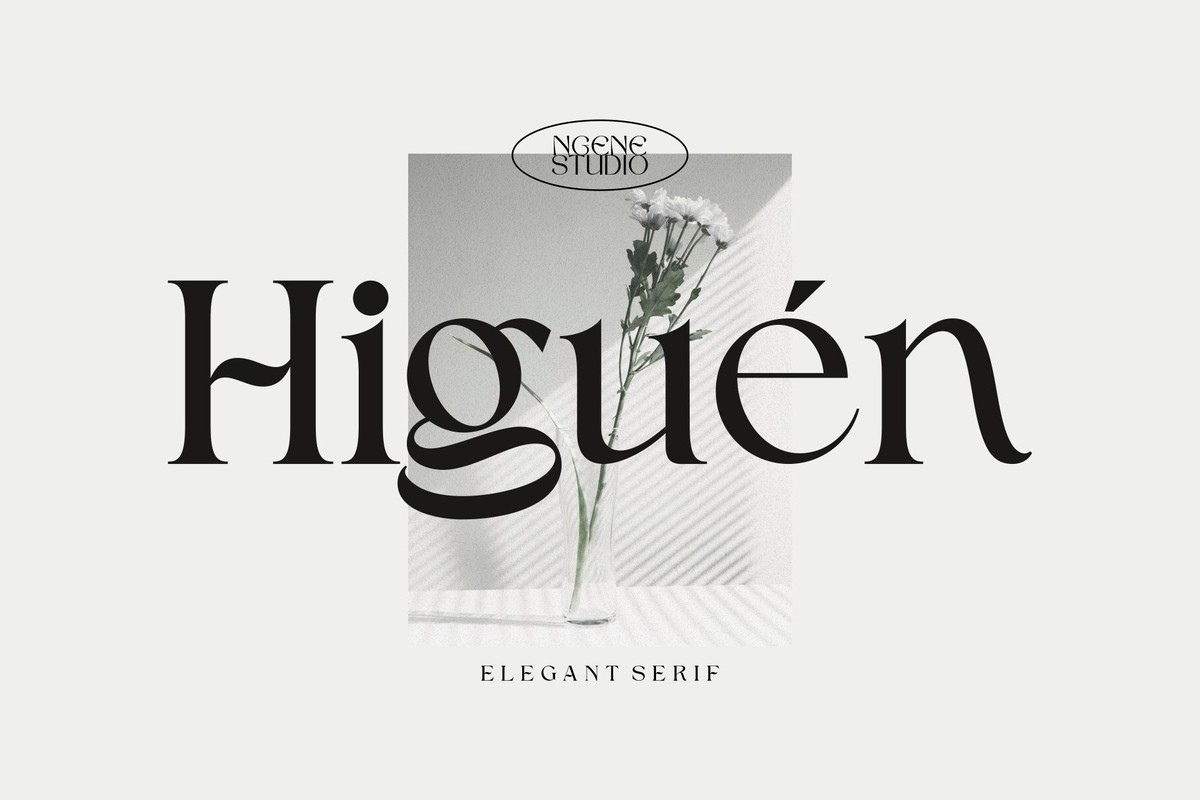 Пример шрифта Higuen Regular