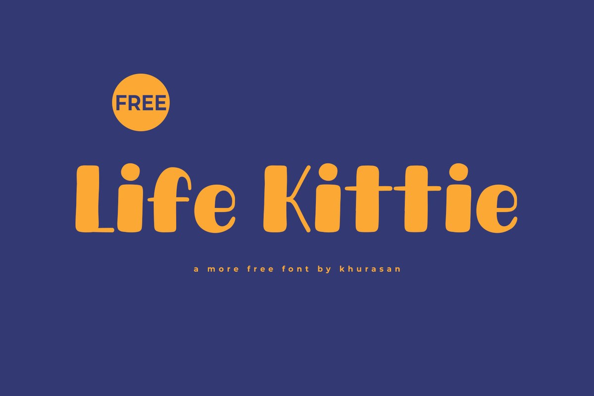 Пример шрифта Life Kittie