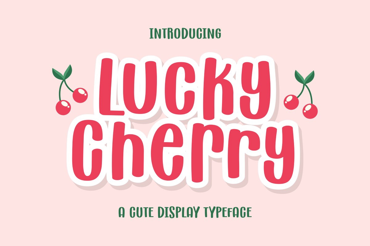 Пример шрифта Lucky Cherry