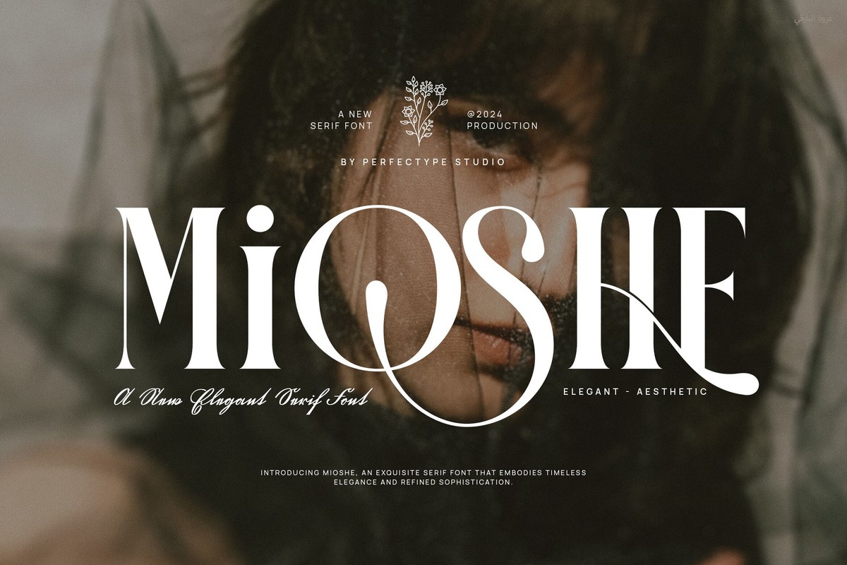 Пример шрифта Mioshe