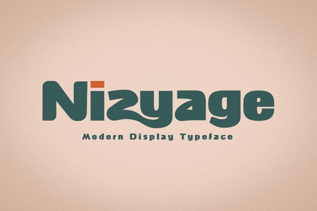 Пример шрифта Nizyage