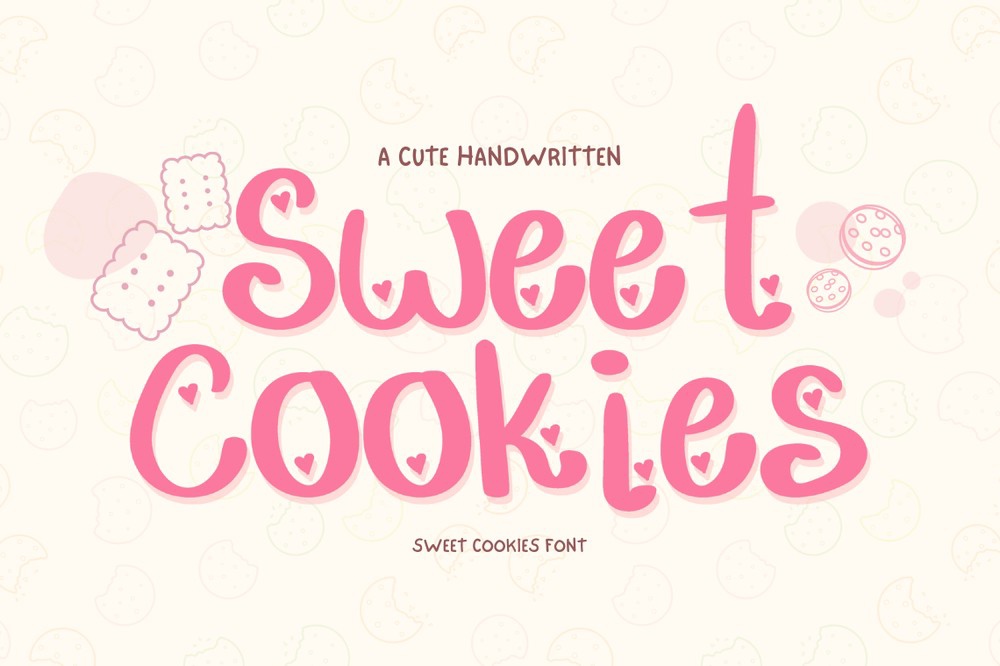 Пример шрифта Sweet Cookies