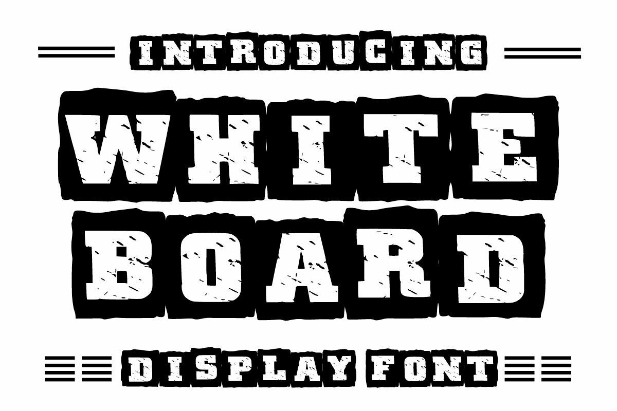 Пример шрифта White Board