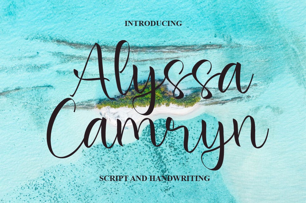 Пример шрифта Alyssa Camryn