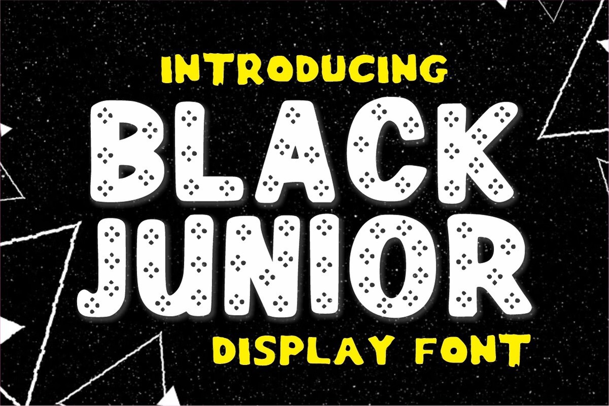 Пример шрифта Blackjunior