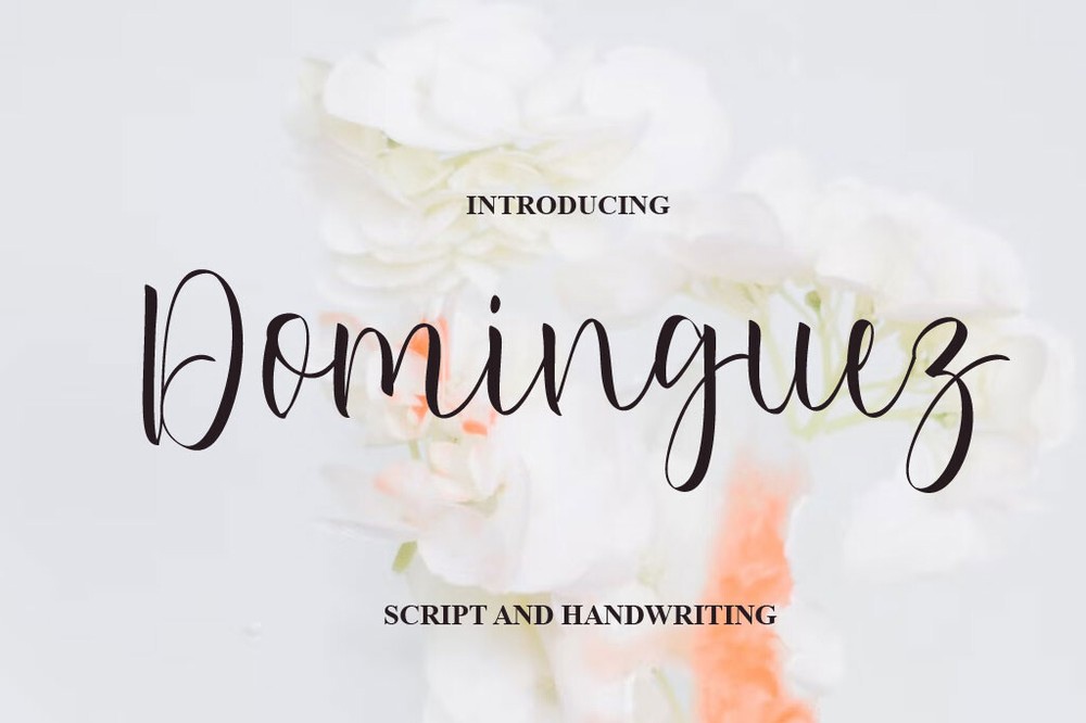 Пример шрифта Dominguez Regular