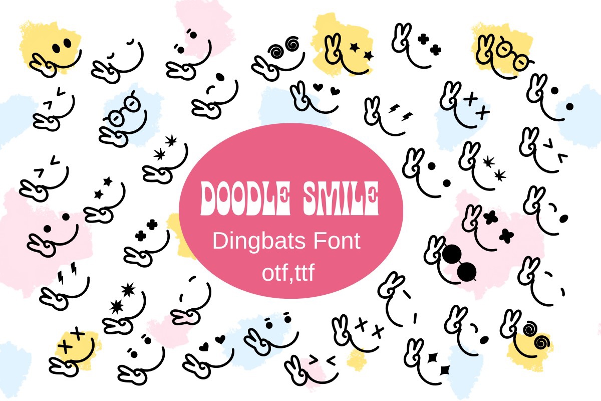 Пример шрифта Doodle Smile Regular