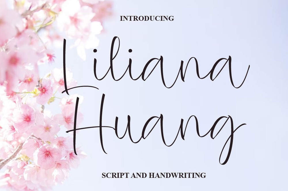 Пример шрифта Liliana Huang