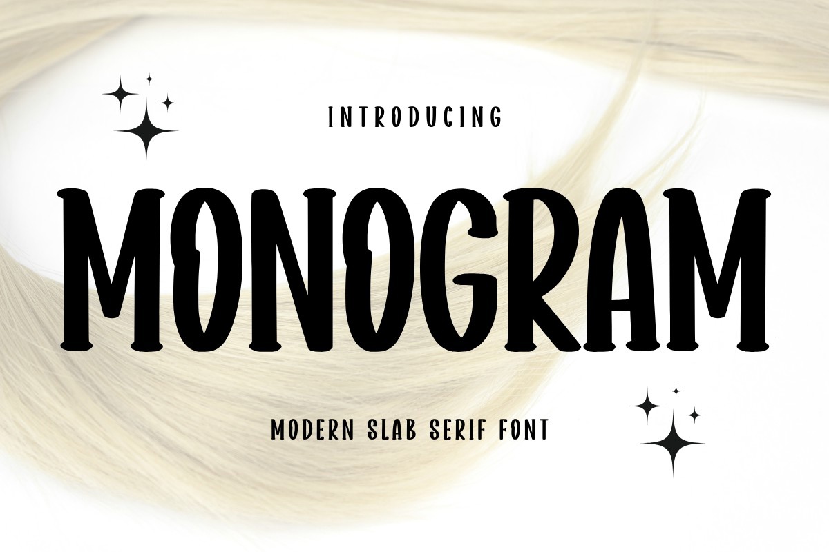 Пример шрифта Monogram