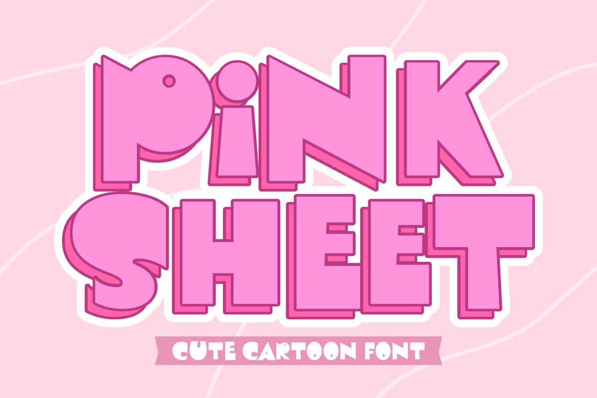 Пример шрифта Pink Sheet Regular