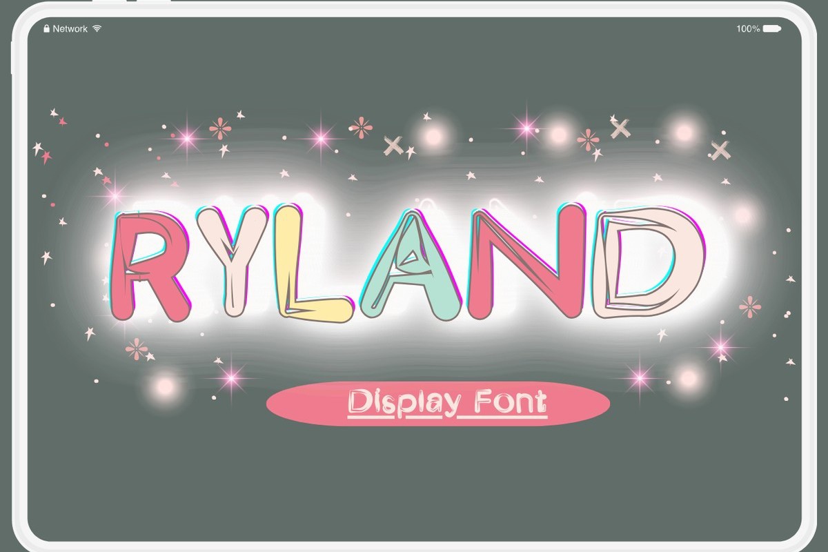 Пример шрифта Rуland