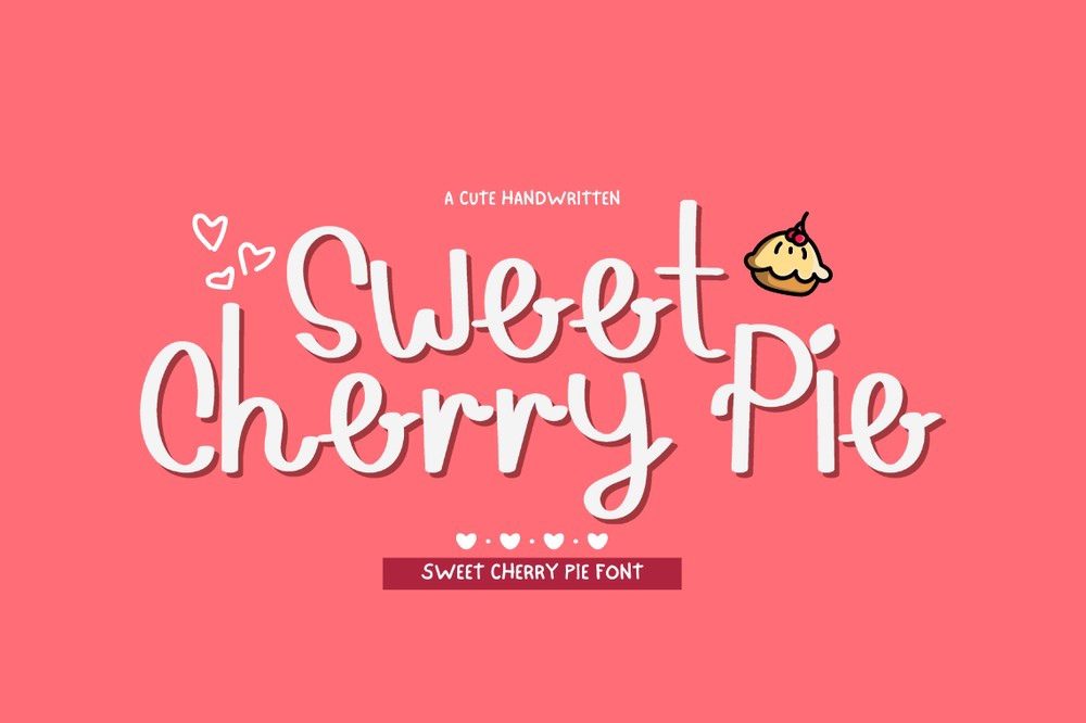 Пример шрифта Sweet Cherry Pie