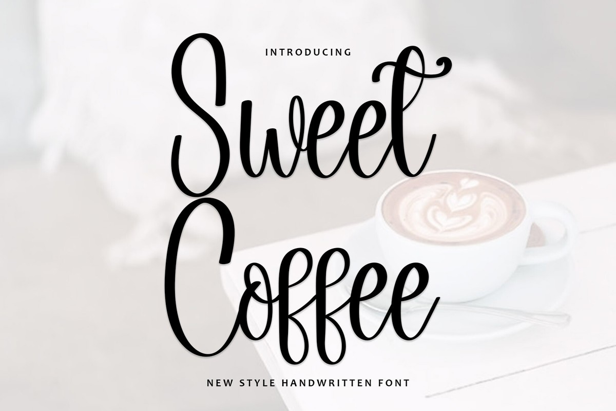 Пример шрифта Sweet Coffee