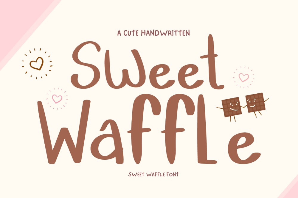 Пример шрифта Sweet Waffle