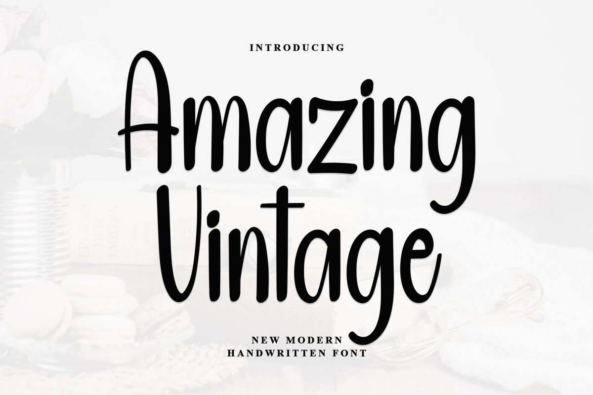 Пример шрифта Amazing Vintage Regular