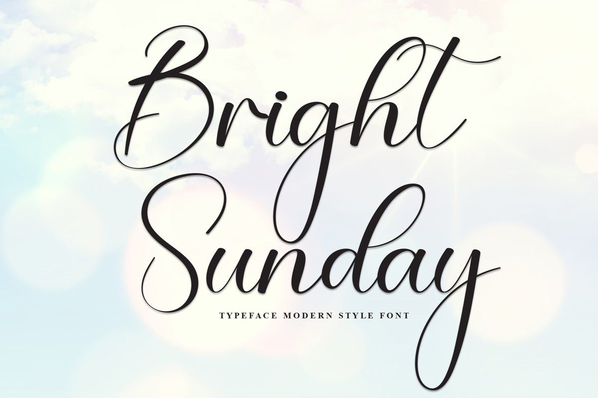 Пример шрифта Bright Sunday