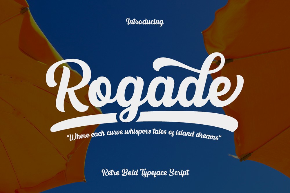 Пример шрифта CF Rogade