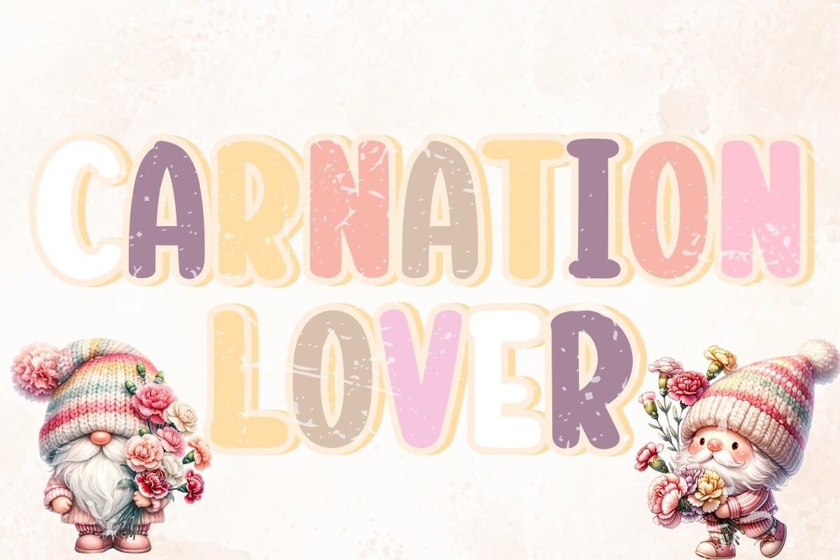 Пример шрифта Carnation Lover Regular