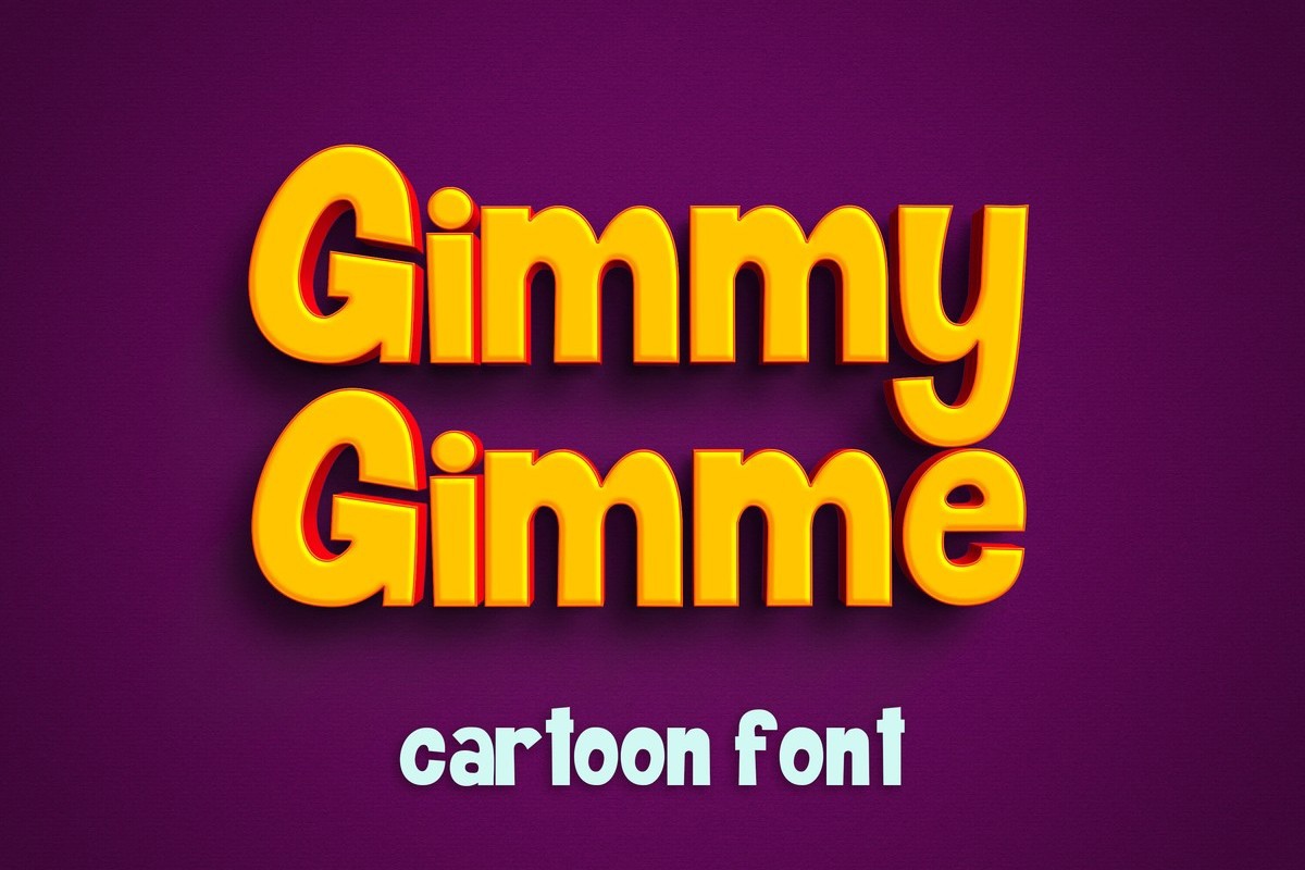 Пример шрифта Gimmy Gimme
