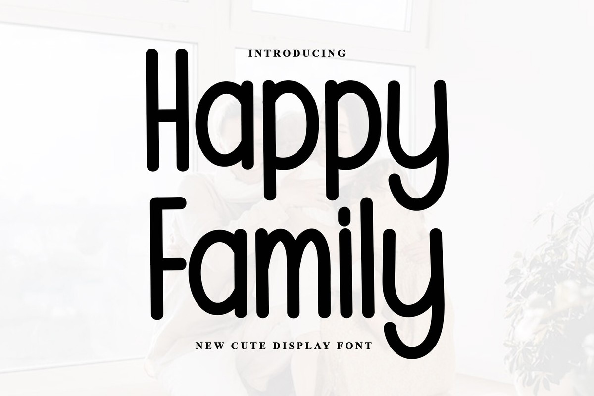 Пример шрифта Happy Family Regular