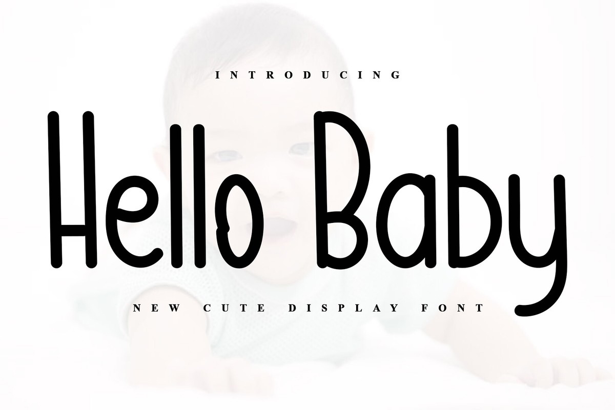 Пример шрифта Hello Baby