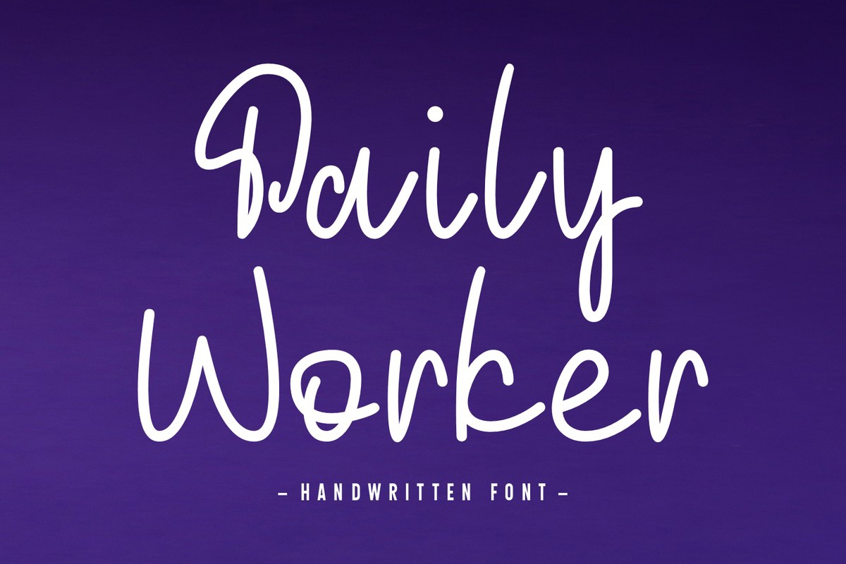 Пример шрифта Daily Worker