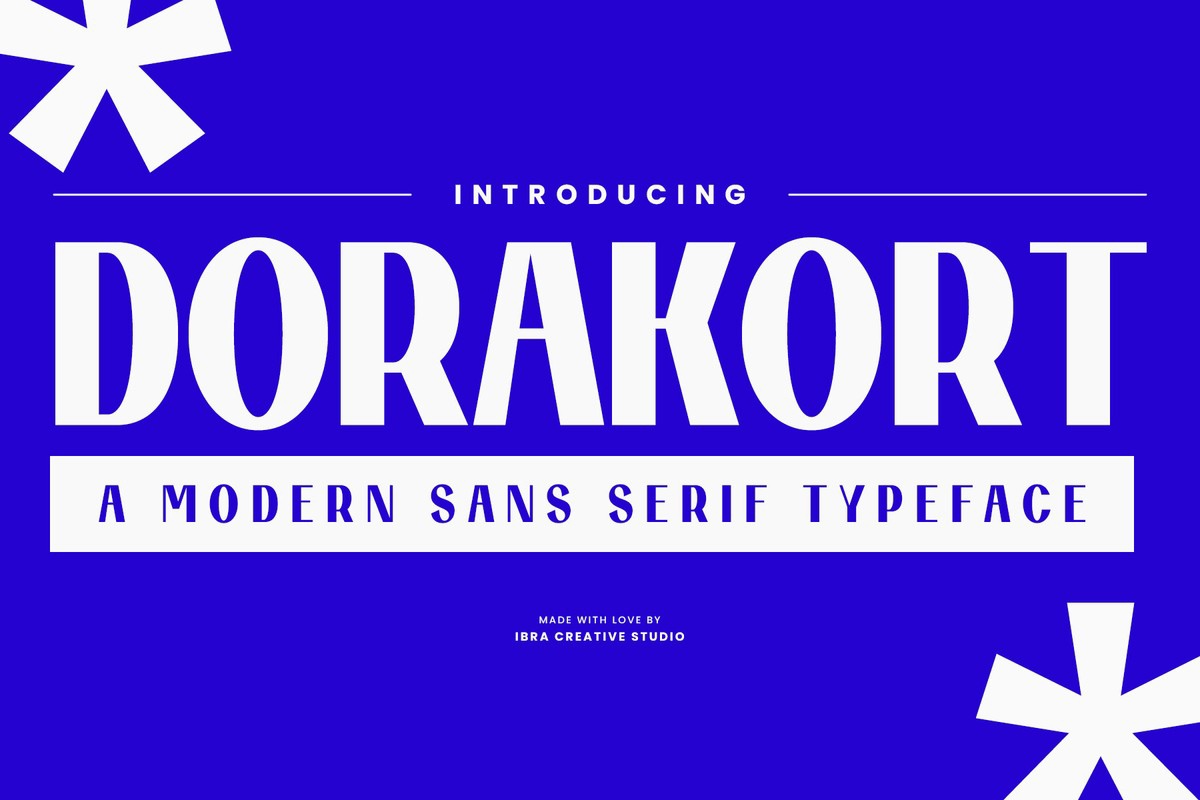 Пример шрифта Dorakort