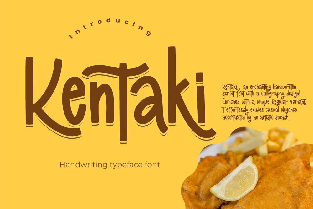 Пример шрифта Kentaki