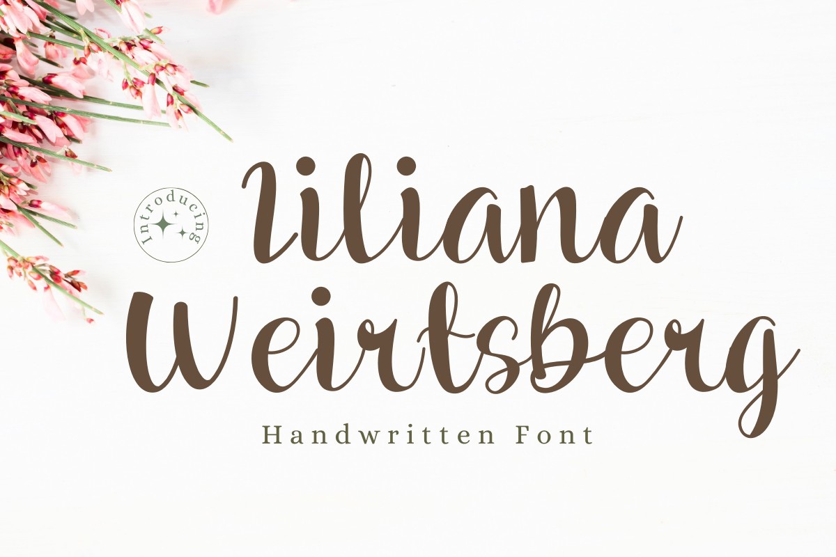 Пример шрифта Liliana Weirtsberg