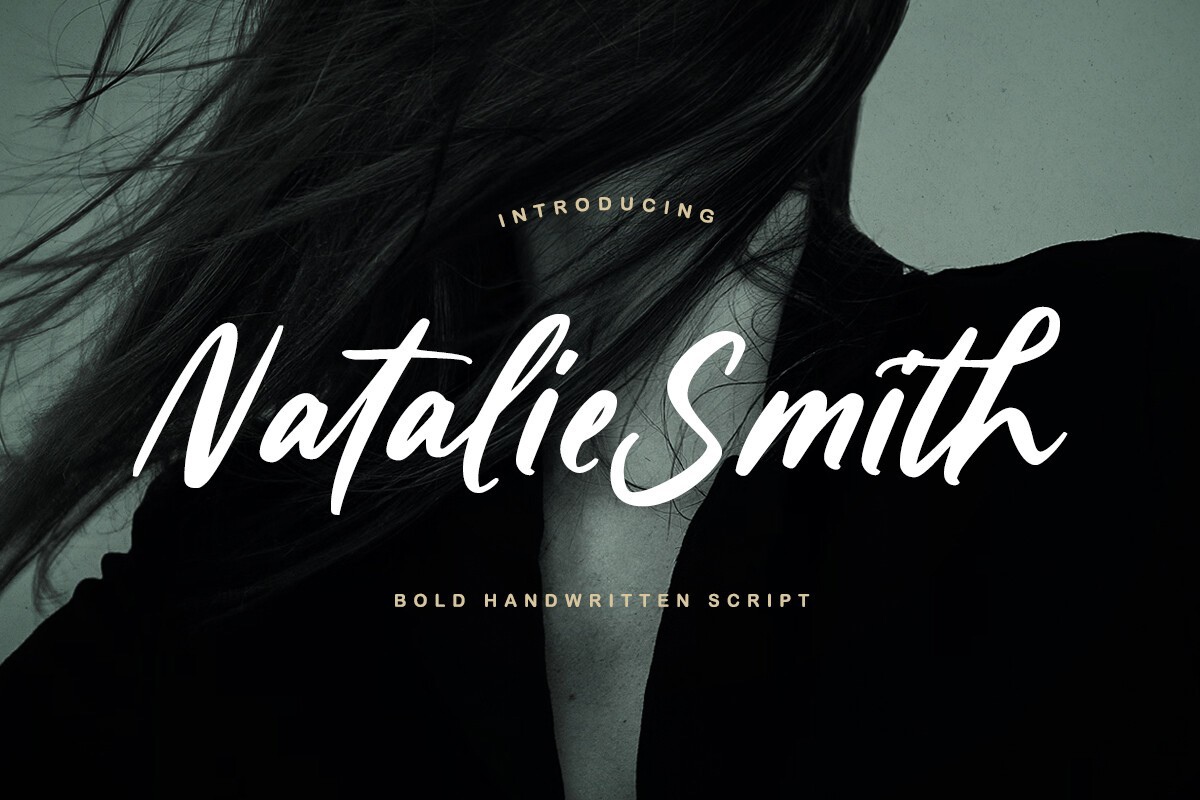 Пример шрифта Natalie Smith