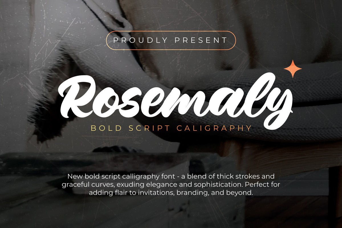 Пример шрифта Rosemaly