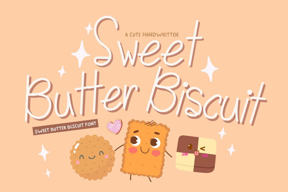 Пример шрифта Sweet Butter Biscuit Regular