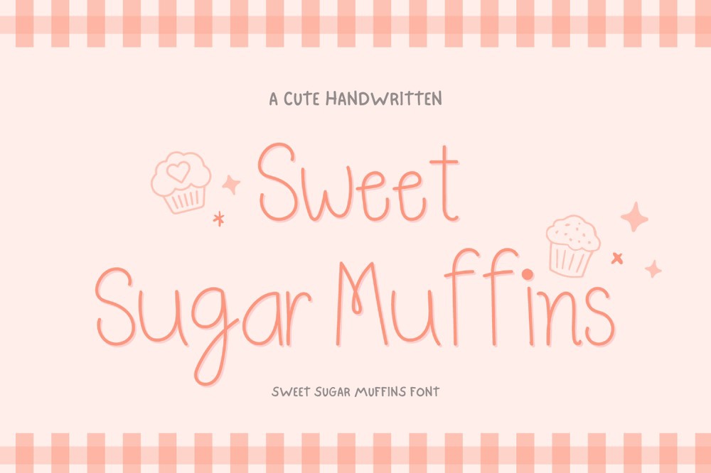 Пример шрифта Sweet Sugar Muffins