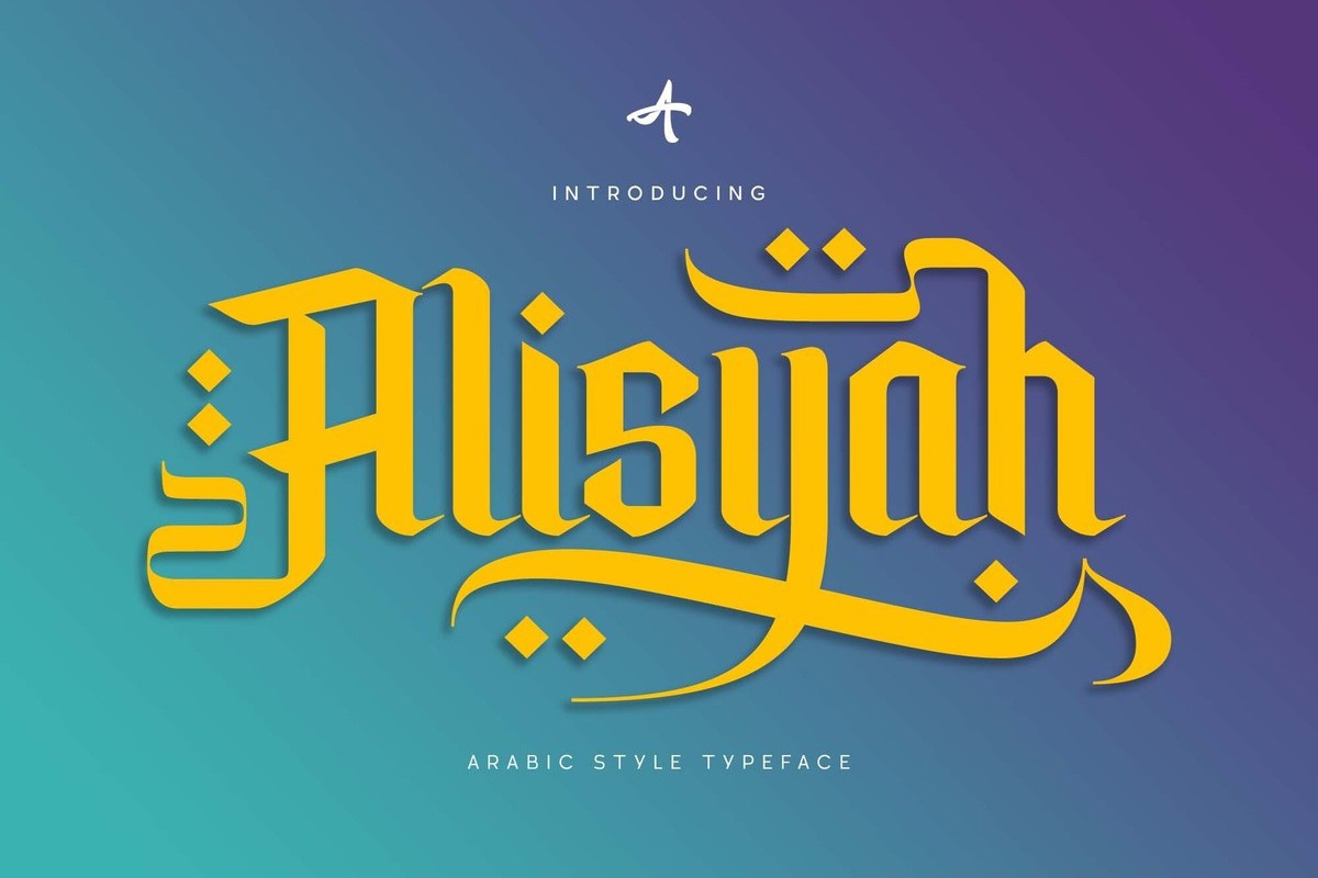 Пример шрифта Alisyah