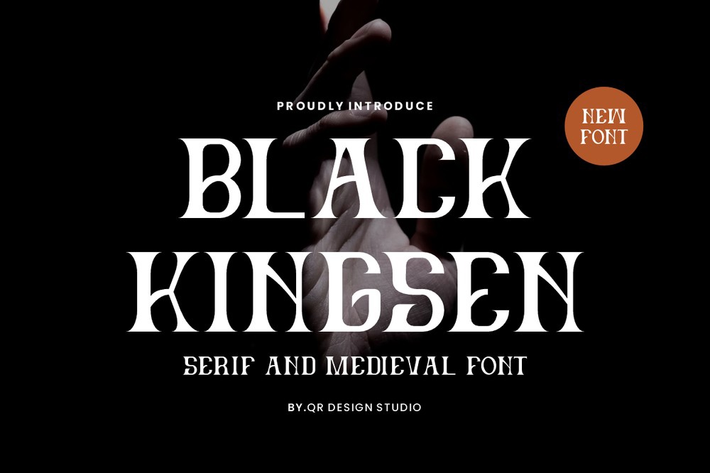 Пример шрифта Black Kingsen